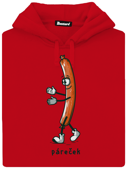 Páreček pánská mikina klokanka Red