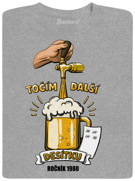 Točím další desítku pánské tričko Sport Grey