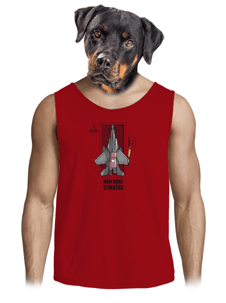 Stíhačka pánské tílko Red