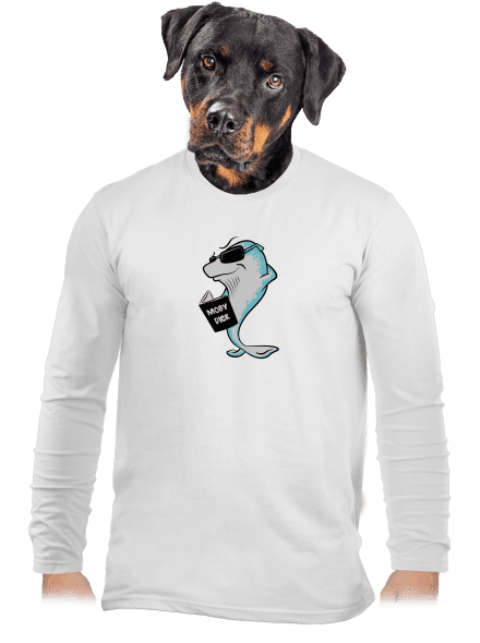 Moby Dick pánské dlouhý rukáv White