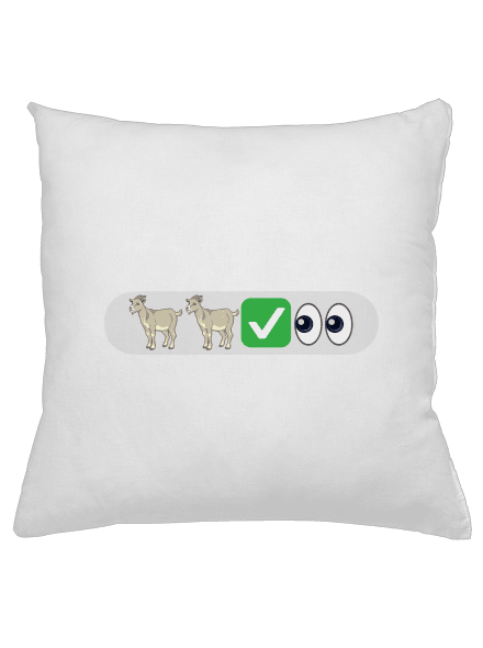 Emoji polštář White