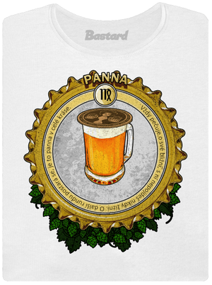 Pivní horoskop: Panna dámské tričko s lemem White