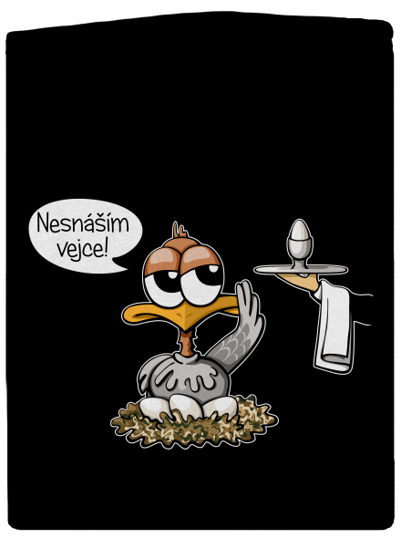 Nesnáším vejce dámská mikina na zip Black