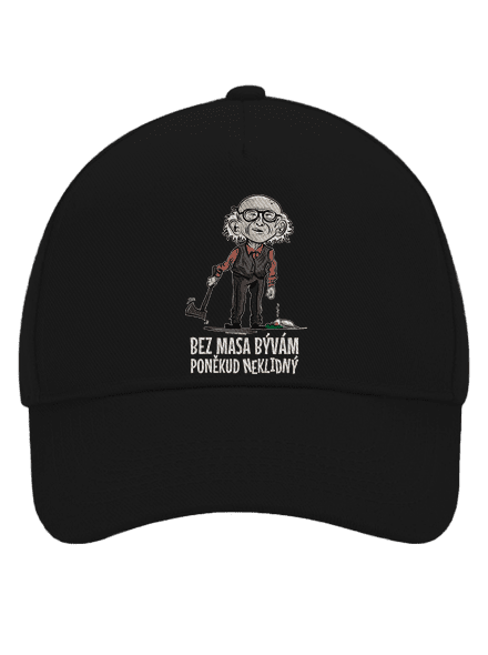 Neklidný bez masa kšiltovka baseballka Black