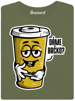 Dáme brčko? dámské tričko Khaki