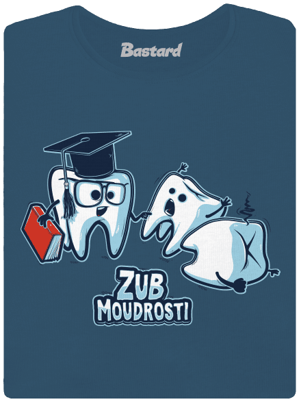 Zub moudrosti dámské tričko premium Petrol Blue