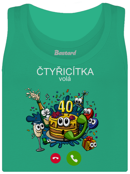 Narozeniny volají dámské tílko klasické Mint Mal