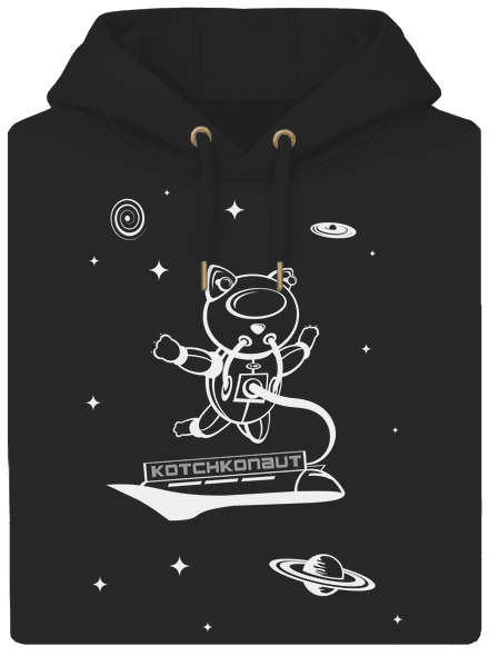 Kotchkonaut unisex mikina premium Dark Black
