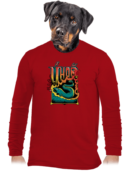 Úhoř pánské dlouhý rukáv Red