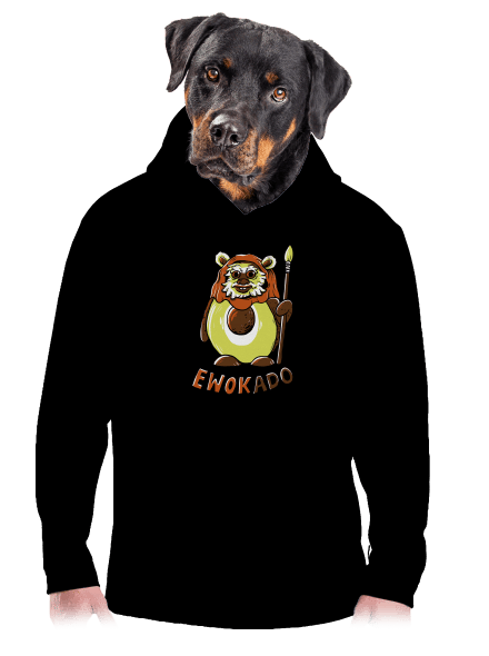 Ewokado pánská mikina klokanka Black