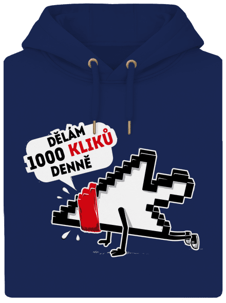 Klikař unisex mikina premium Navy