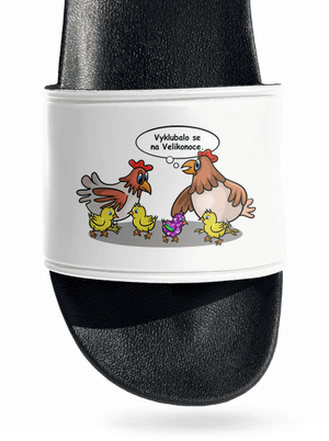 Velikonoční kuře pantofle White