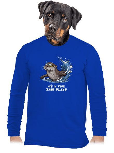 Už v tom zase plavu pánské dlouhý rukáv Royal Blue
