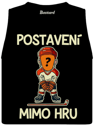 Postavení mimo hru dámské tílko volné Black