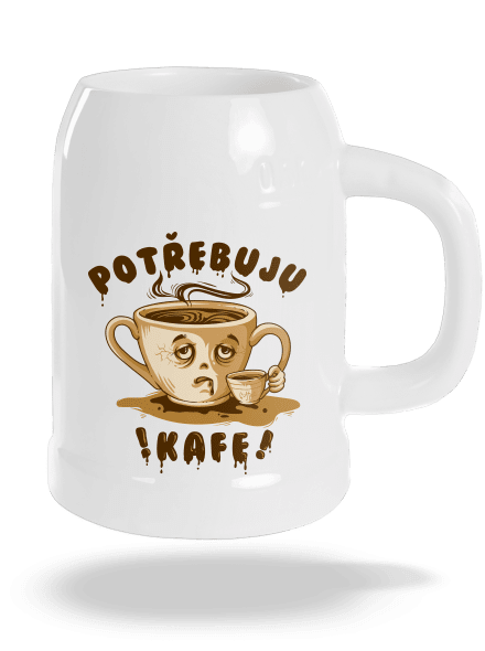 Potřebuju kafe půllitr White