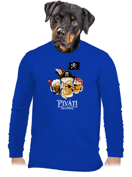 Piváti z Kalibiku pánské dlouhý rukáv Royal Blue