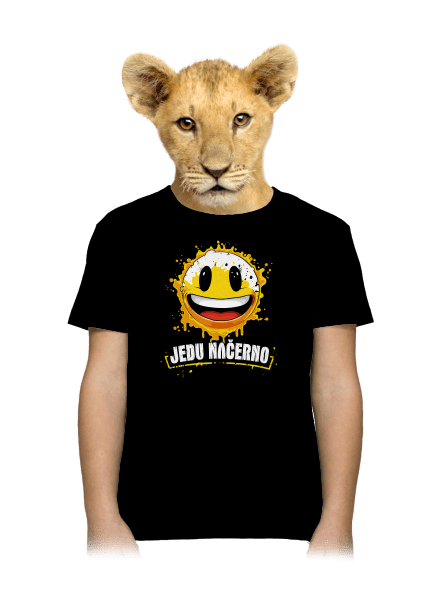 Jedu načerno dětské tričko Black