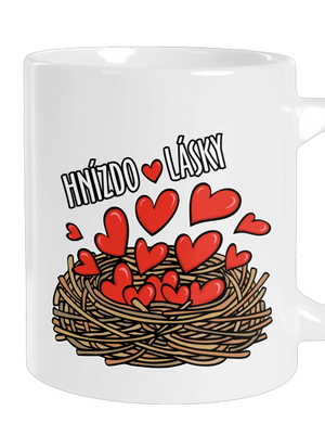 Hnízdo lásky velký hrnek White
