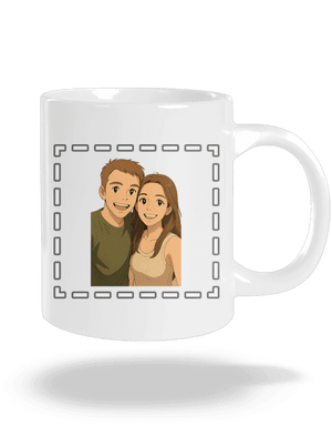 Ghibli efekt z vlastní fotky velký hrnek White