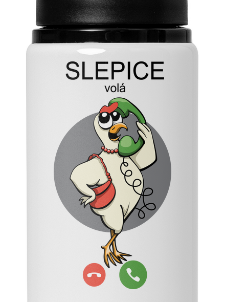 Slepice volá lahev na vodu White