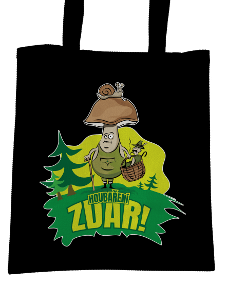 Houbaření zdar taška Black
