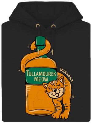 Tullamourek unisex mikina premium Dark Black