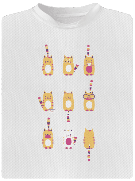 Meow pánské sportovní tričko White
