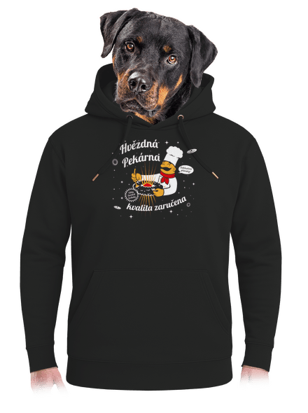 Hvězdná pekárna unisex mikina premium Dark Black