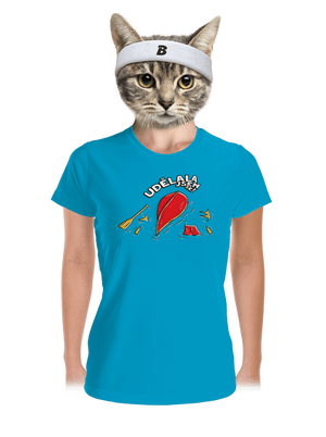 Udělal jsem se dámské sportovní tričko Blue Atol