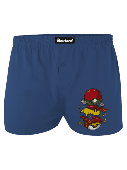 Pokémon burger pánské trenky Blue