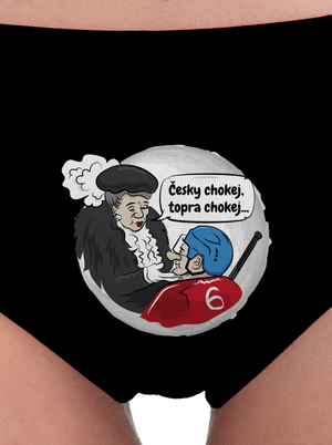 Český hokej dámské kalhotky Black