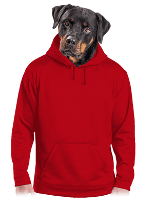 Bez potisku pánská mikina klokanka Red