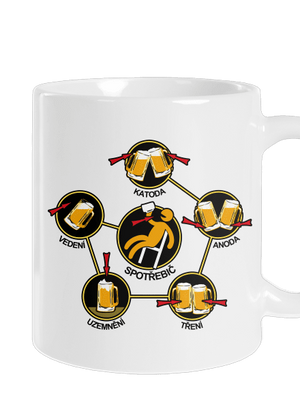 Pivní obvody klasický hrnek White