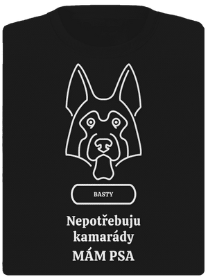 Nemůžu, mám psa dámské sportovní tričko Black