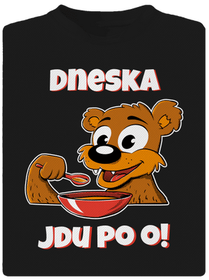Dneska jdu po o dětské sportovní tričko Black