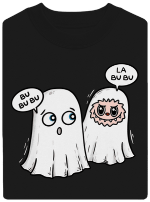 La bu bu unisex mikina bez kapuce Black