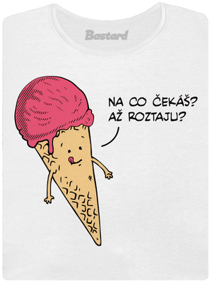 Zmrzlina dámské tričko s lemem White