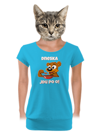 dámské tričko s lemem