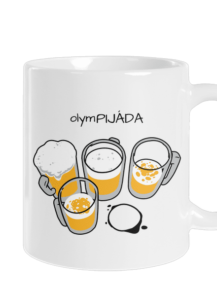 Pijáda klasický hrnek White
