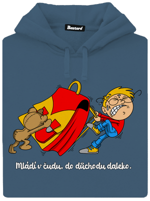 Školák dámská mikina klokanka Denim