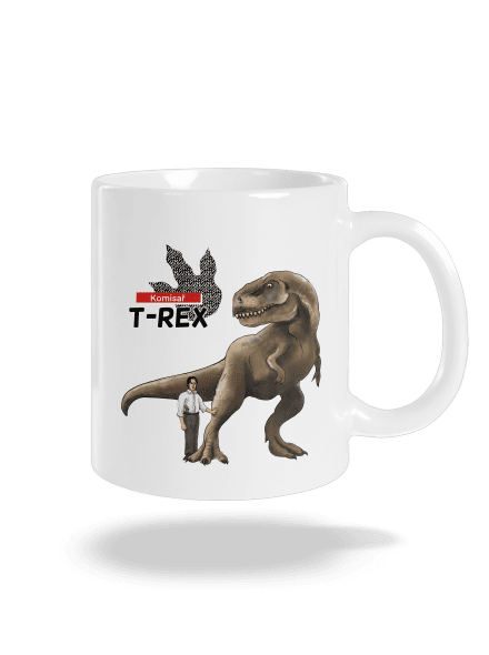 Komisař T-Rex klasický hrnek White