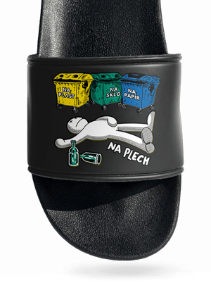 Tříděný odpad pantofle Black