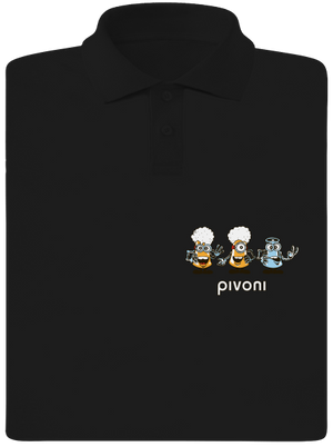 Pivoni pánská polokošile Black