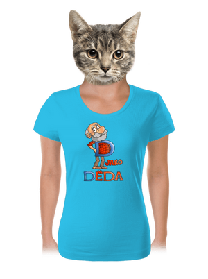 D jako děda dámské tričko Blue Atol