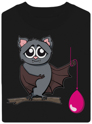 Netopýr unisex mikina bez kapuce Black