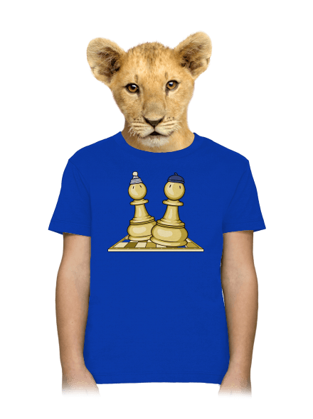 Šach a Mat dětské tričko Royal Blue