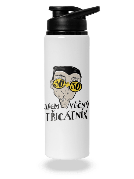 Věčný třicátník lahev na vodu White