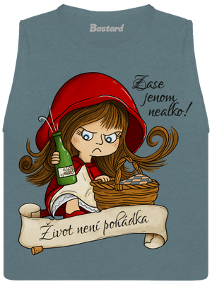 Zase nealko – Život není pohádka dámské tílko volné Heather Deep Teal