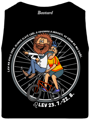 Cyklistický horoskop: Lev pánské tílko Black