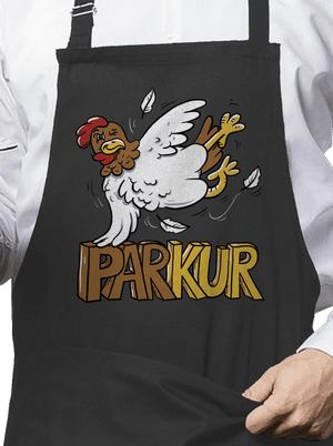 Parkur zástěra Dark Grey